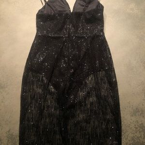 Black sequined dress from nastygal